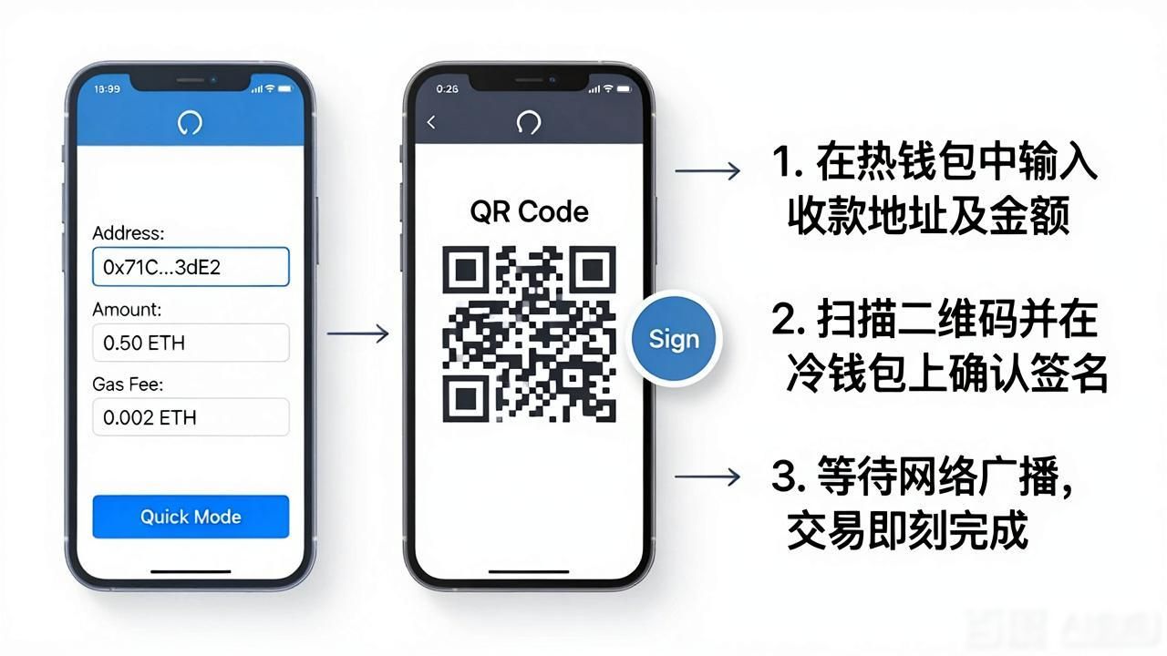 imToken冷钱包怎么快速转账？三步搞定