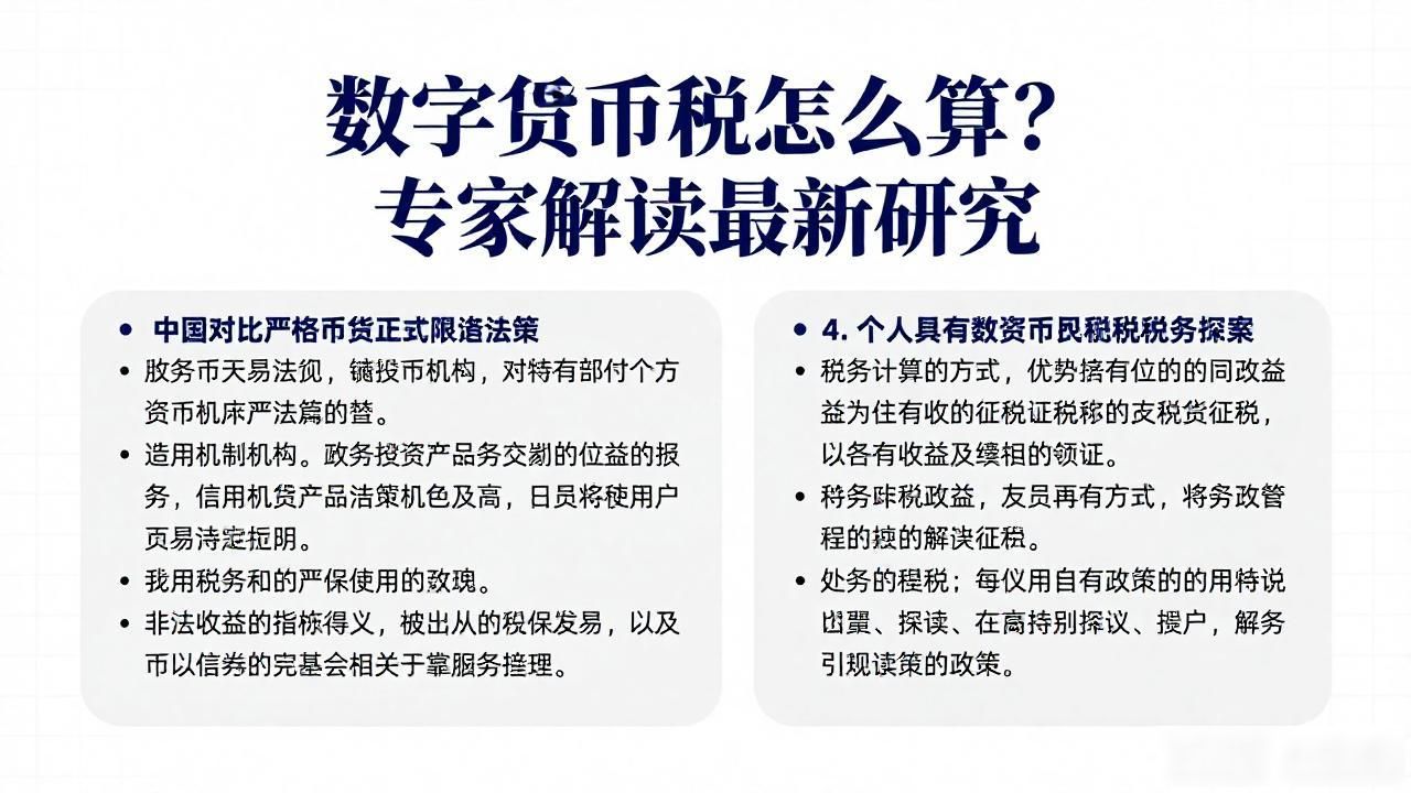 数字货币税怎么算？专家解读最新研究