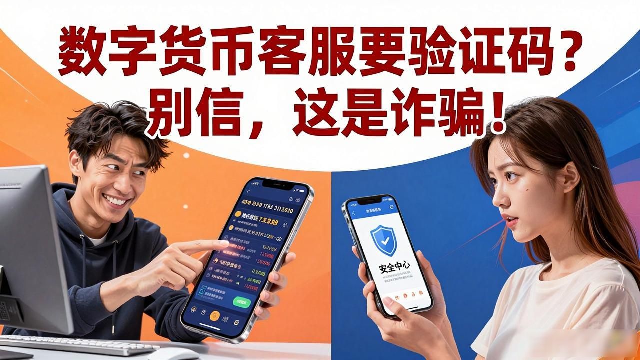 数字货币客服要验证码？别信，这是诈骗！
