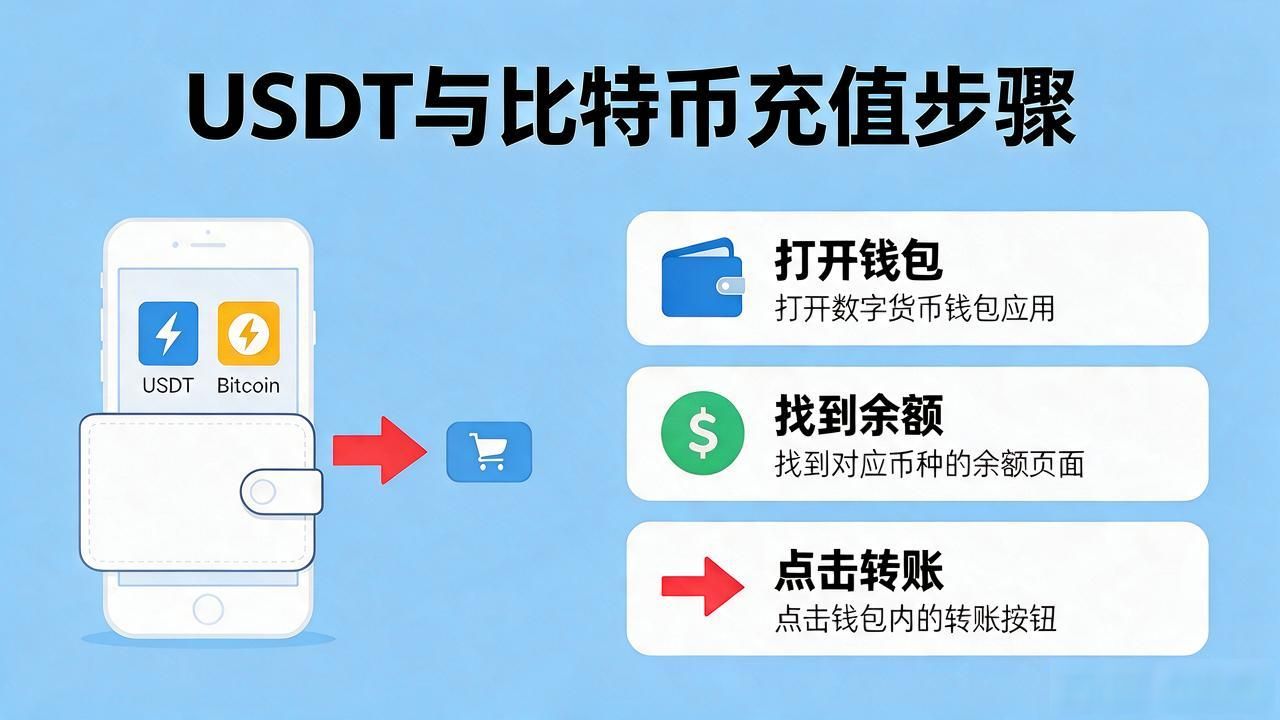 怎么用USDT、比特币充值到平台钱包