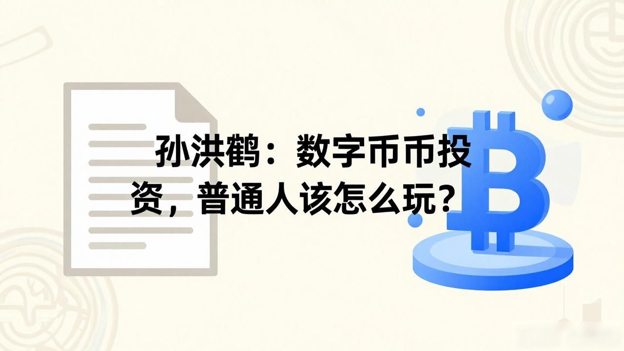 孙洪鹤：数字货币投资，普通人该怎么玩？