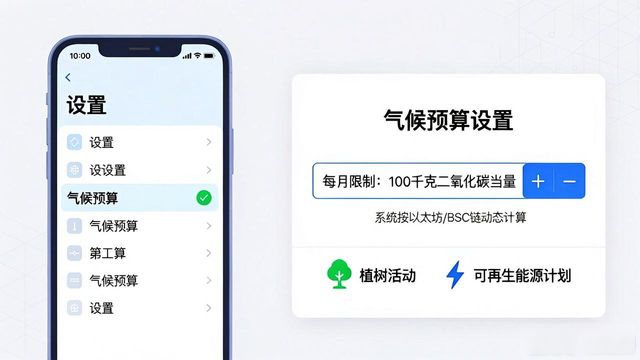 imToken钱包怎么设置气候预算？官网操作指南