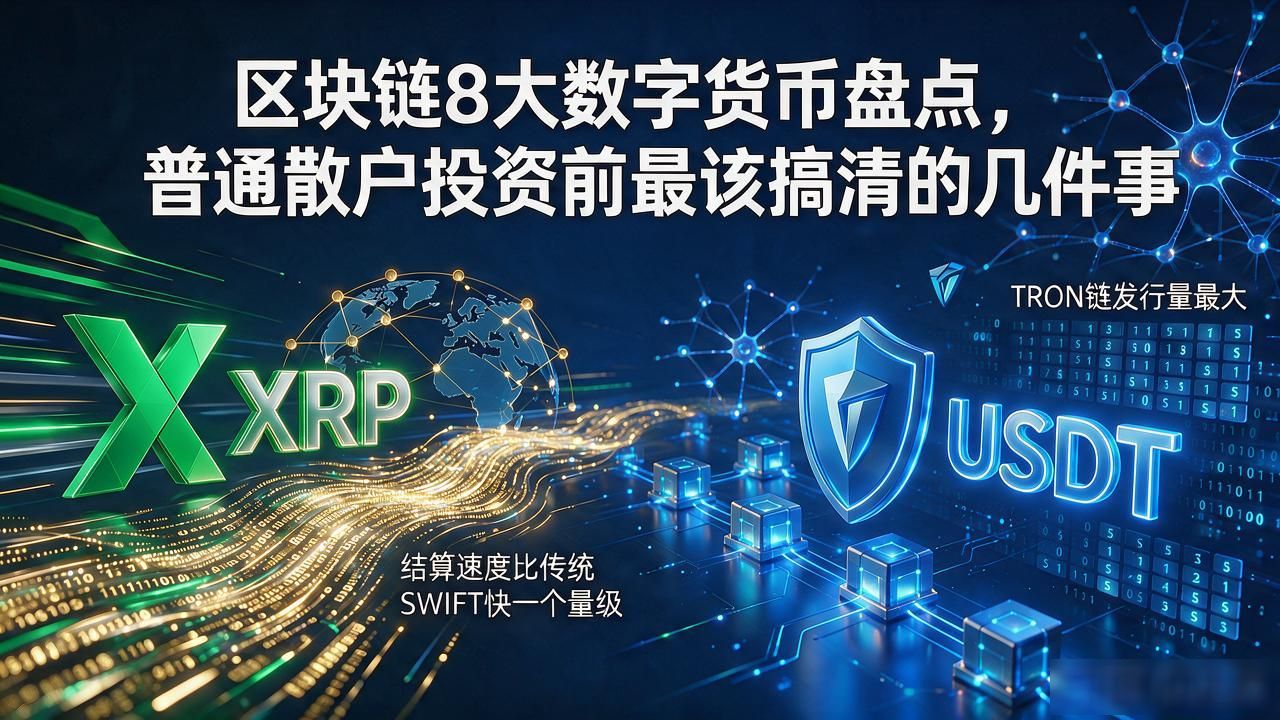 区块链8大数字货币盘点，普通散户投资前最该搞清的几件事