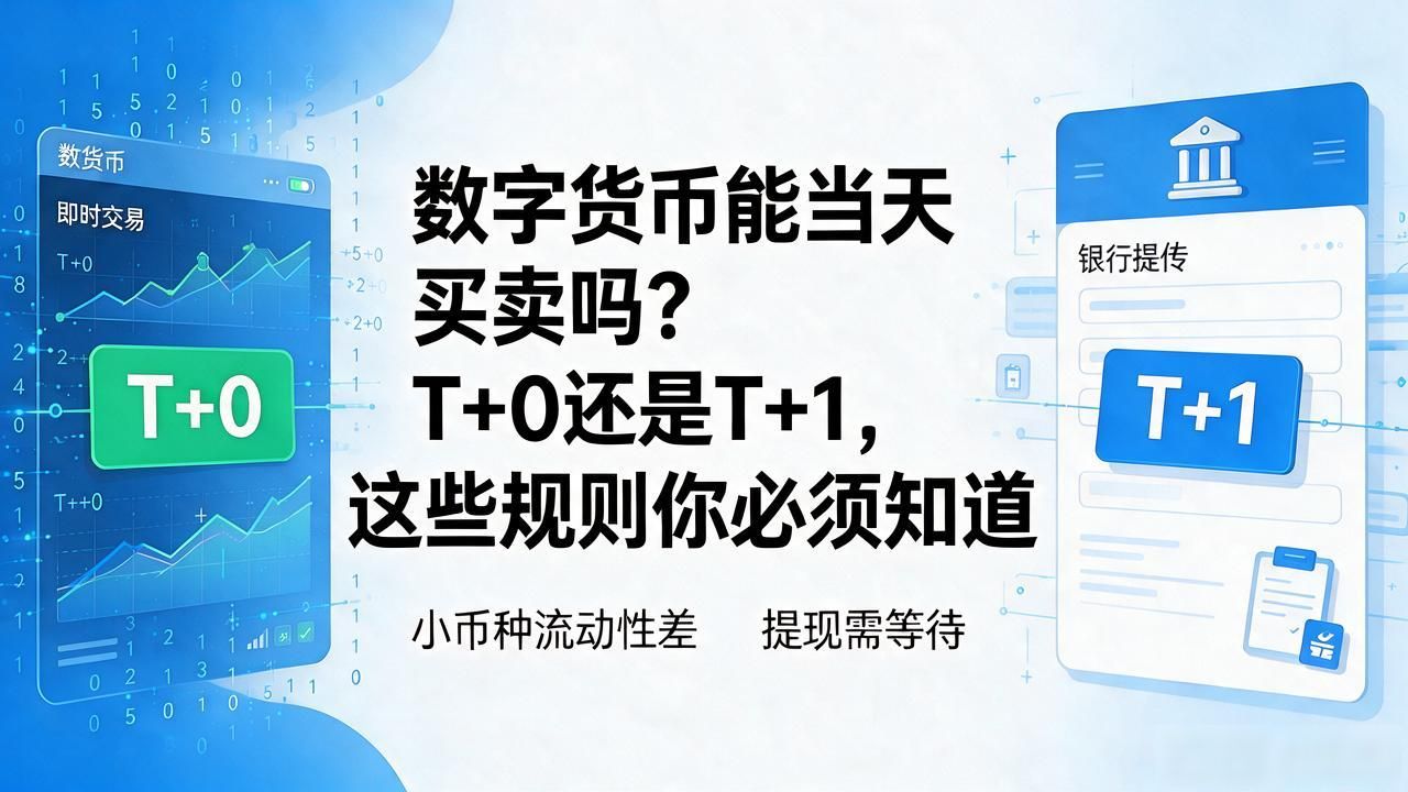数字货币能当天买卖吗？T+0还是T+1，这些规则你必须知道