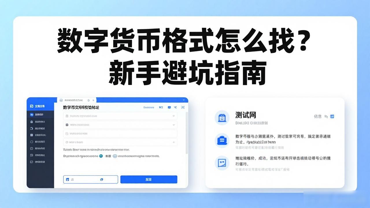 数字货币格式怎么找？新手避坑指南