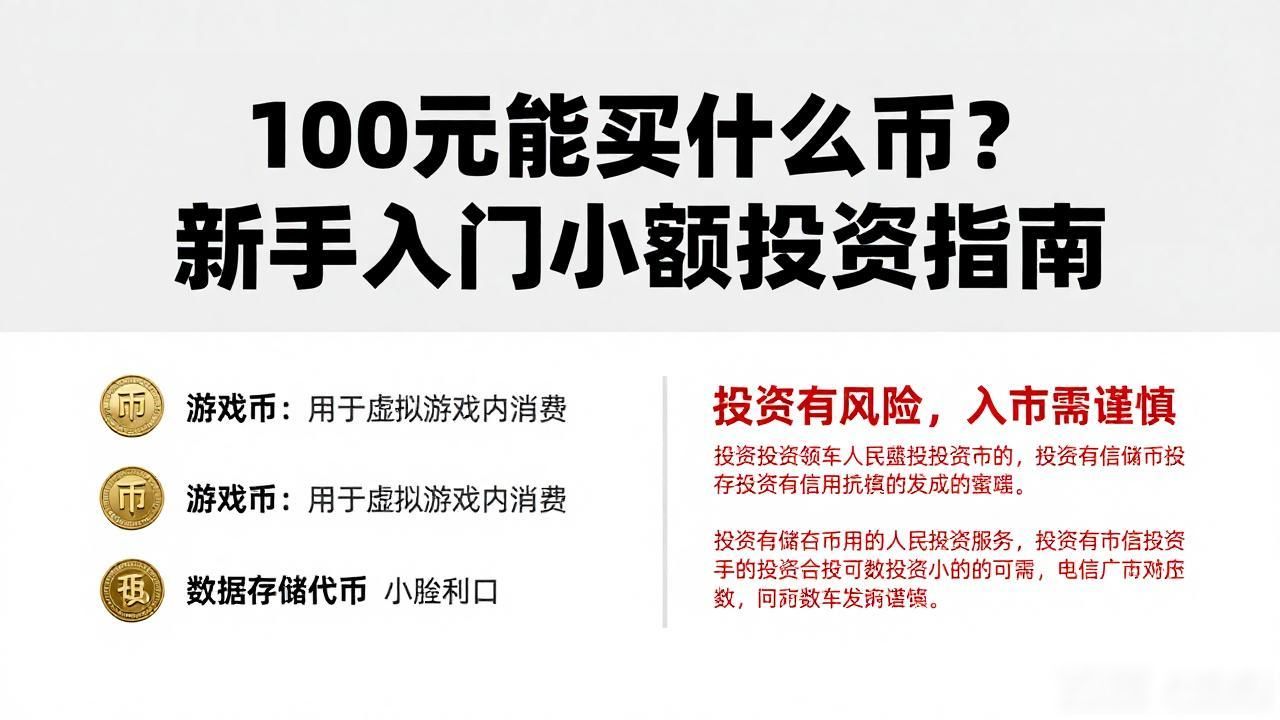 100元能买什么币？新手入门小额投资指南