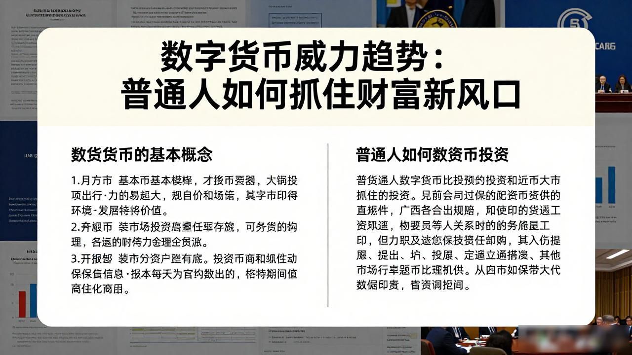 数字货币威力趋势：普通人如何抓住财富新风口