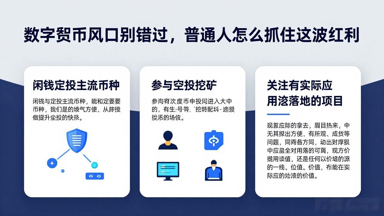 数字货币风口别错过，普通人怎么抓住这波红利