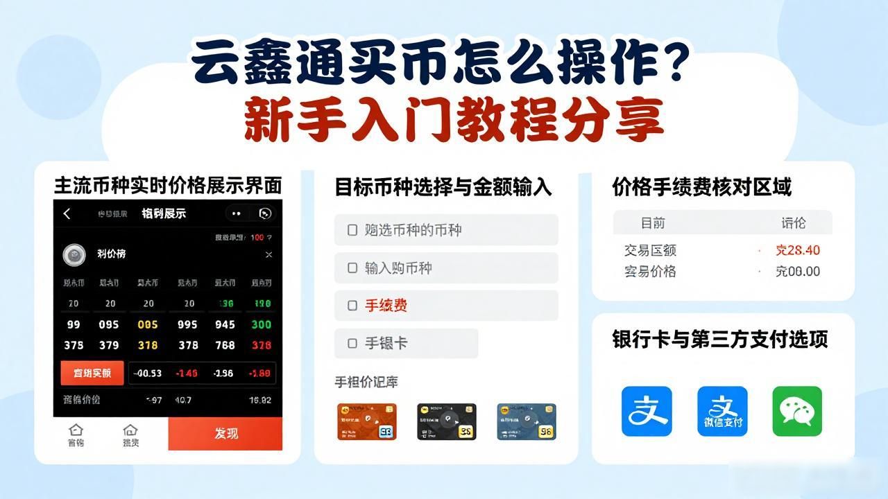 云鑫通买币怎么操作？新手入门教程分享