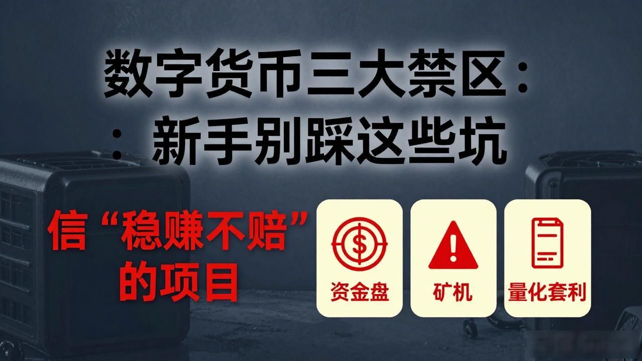 数字货币三大禁区：新手别踩这些坑